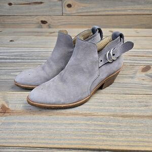 RAG & BONE SULLIVAN LIGHT GRAY SUEDE LEATHER ANKLE BOOT SIZE 36